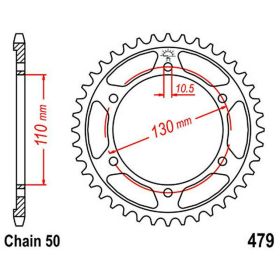 JT Sprocket 38 Teeth Pitch 530 Steel JTR479.38