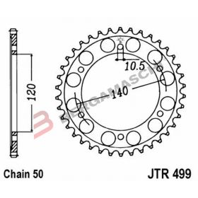 COURONNE MOTO JT JTR499.46