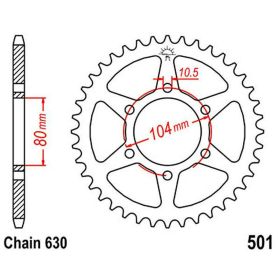 JT Sprocket 34 Teeth Pitch 630 Silver Steel for Kawasaki