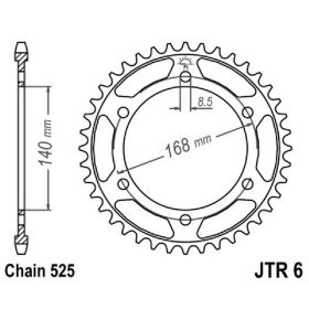 MOTORRAD HINTER KETTENRAD JT JTR6.41
