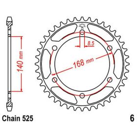 JT Corona 47 Teeth Pitch 525 Steel for BMW F