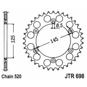 MOTORRAD HINTER KETTENRAD JT JTR698.41