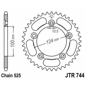 COURONNE MOTO JT JTR744.38