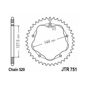 JT JTR751.38 MOTORCYCLE REAR SPROCKET