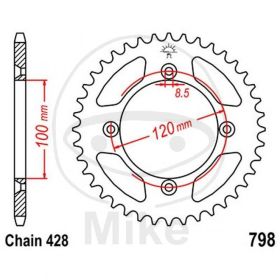 MOTORRAD HINTER KETTENRAD JT JTR798.52