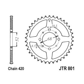 MOTORRAD HINTER KETTENRAD JT JTR801.43