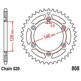 JT 39-Tooth Steel Sprocket 520 Pitch for Suzuki