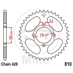 Couronne moto JT JTR810.41
