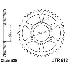 JT JTR812.43 MOTORCYCLE REAR SPROCKET