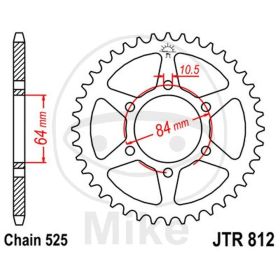 MOTORRAD HINTER KETTENRAD JT JTR812.43