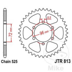 Motorrad hinter kettenrad JT JTR813.39