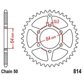 JT Sprocket 33 Zähne 530 Teilung Stahl für Suzuki