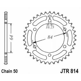 JT JTR814.40 MOTORCYCLE REAR SPROCKET