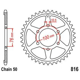 JT 40 Zähne 530 Pitch Stahl Zahnrad für Suzuki