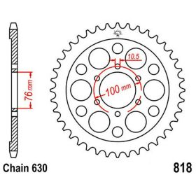 JT Sprocket 41 Teeth Pitch 630 Silver Steel for Suzuki