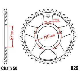 JT Sprocket 45 Zähne Teilung 530 Stahl für Suzuki
