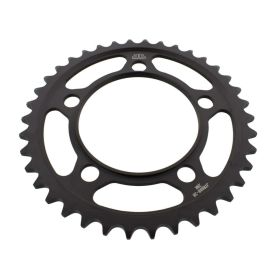 Corona JT 38 denti passo 525 nera acciaio per Ktm