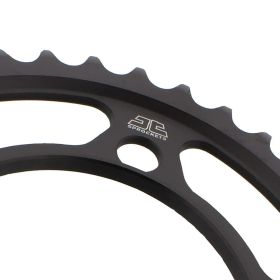Corona JT 38 denti passo 525 nera acciaio per Ktm