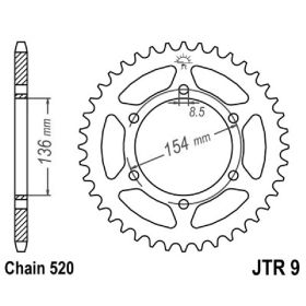 JT JTR9.47 MOTORCYCLE REAR SPROCKET