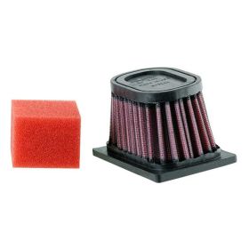Filtro aria K&N in cotone forma rettangolare alto 117 mm per BMW