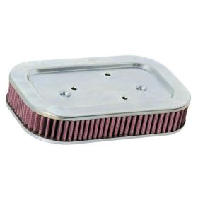 Filtro aria K&N in cotone forma rettangolare alto 116 mm per HARLEY DAVIDSON