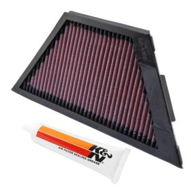 Filtro aria K&N in cotone forma trapezoidale alto 196 mm per KAWASAKI