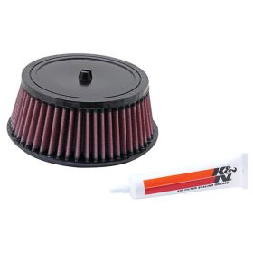 Filtre à air en coton rouge K&N forme conique 92 mm de hauteur