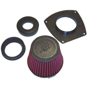 Filtro aria rosso K&N in cotone forma conico alto 165 mm per SUZUKI