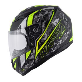 KAPPA KJ04 Evo Prox Kinder-Motorradhelm schwarz gelb