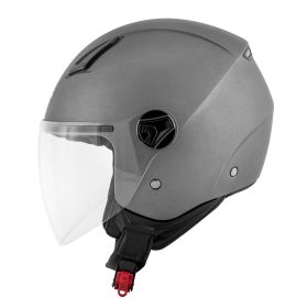 Casque demi-jet KAPPA KV28 Evo Join Basic titane mat