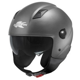 Casque demi-jet KAPPA KV58 Basic titane mat