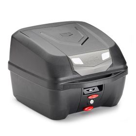 KAPPA MONOLOCK TOP CASE K320N CUBE 32 LITERS BLACK SILVER WITH KIT AND PLATE