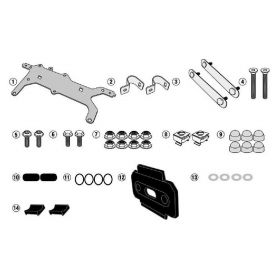 KAPPA KTL4121KIT Motorcycle toolbox assembly kit