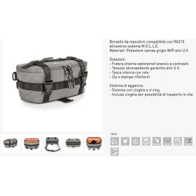 LENKERTASCHE GRAU