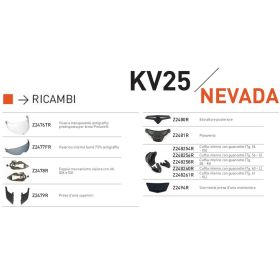 KAPPA SPARE PART Z248254R - CUFFIA INNER LINING WITH CHEEK PADS