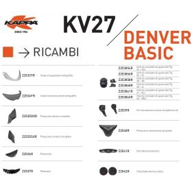 KAPPA SPARE PART Z2536R - PARAVENTO HELMET KV27