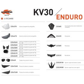 KAPPA SPARE PART Z254554R - INNER LINING COMPLETE WITH CHEEK PADS