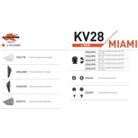 KAPPA SPARE PART Z256355R - INNER LINING COMPLETE WITH CHEEK PADS