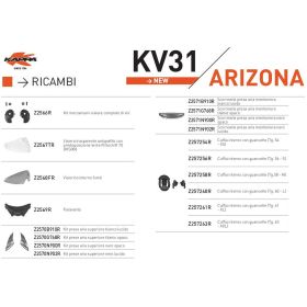 KAPPA SPARE PART Z257260R - CUFFIA INNER LINING AND CHEEK PADS