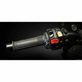 Manopole KOSO riscaldanti 120 mm 12V 5 stadi con apertura manubrio e tappo incluso
