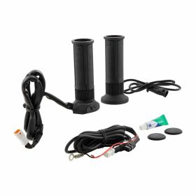 Manopole KOSO riscaldanti 120 mm 12V 5 stadi con apertura manubrio e tappo incluso