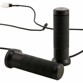 Manopole riscaldanti KOSO 22/25mm alluminio nero 12V regolatore 5 livelli