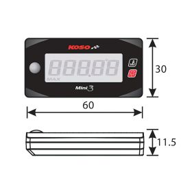 Umweltthermometer Koso Mini 3