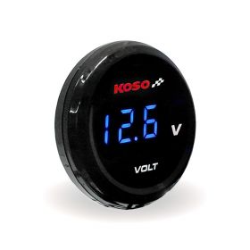 Koso Coin blue voltmeter tradotto in francese è: Voltmètre bleu Koso Coin