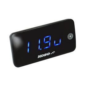 Voltmeter Thermometer Koso Slim New Generation blau