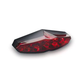 FANALINO STOP POSTERIORE LED KOSO INFINITY ROSSO CON LUCE TARGA OMOLOGATO