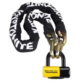 Kryptonite New York Fahgettaboudit anti-theft chain with padlock 100 cm