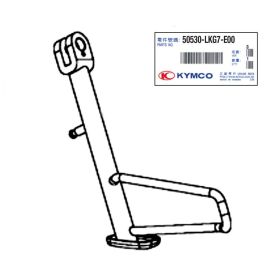 Cavalletto laterale KYMCO per K-XCT 125/300