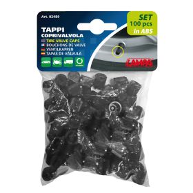 Valve cover caps in Abs Lampa 100pcs universal for any vehicle