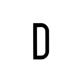 Spell-It, caratteri alfanumerici adesivi 80x35 mm - D